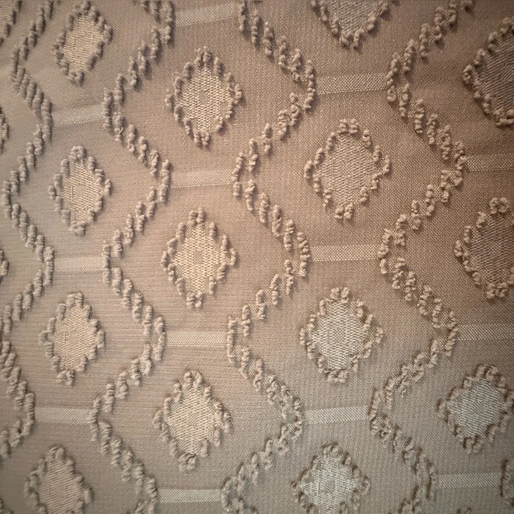 VaVa by Joy Han Bohemian Dress Taupe Big Bell Sleeves Size L Lace Trim Lined - Picture 9 of 14